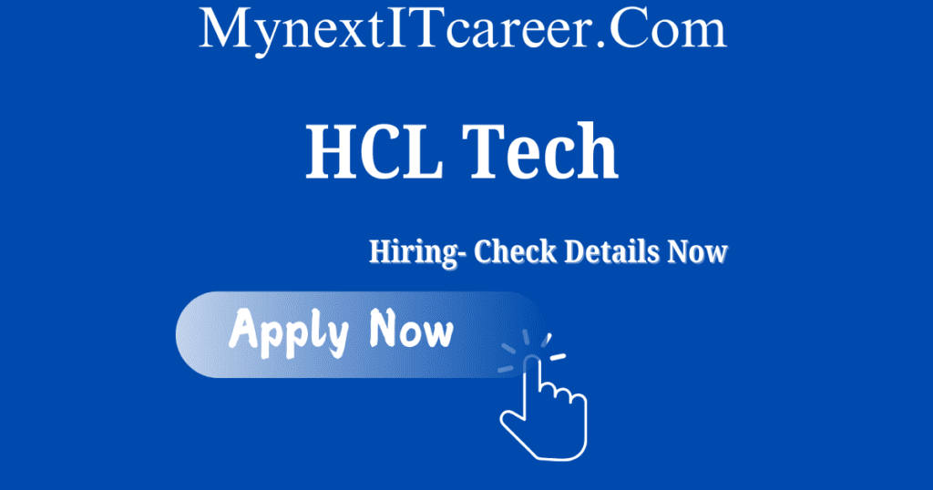 HCL Tech Hiring For Automation Test Engineer - Selenium