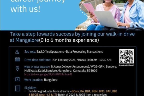 TCS Walk-In Drive 2026 for Arts & Commerce Graduates | Mangalore | 2024 & 2025 Batch